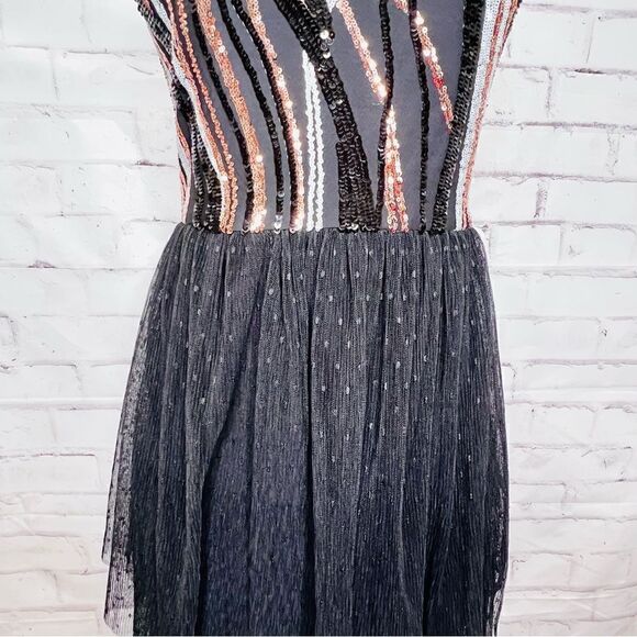 Dress the Population Kady Black Sequin Tulle dress - Picture 3 of 10